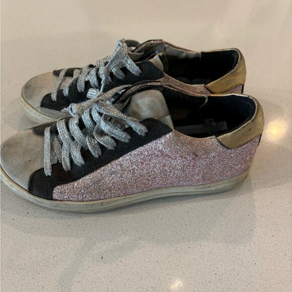 P448 Pink Glitter Sneakers size 37 - Picture 6 of 10